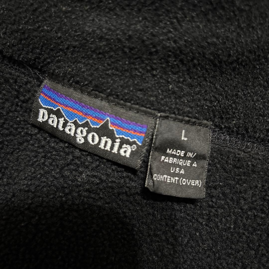 patagonia シンチラ フリース ベスト 黒 L 90s USA製 - メルカリ