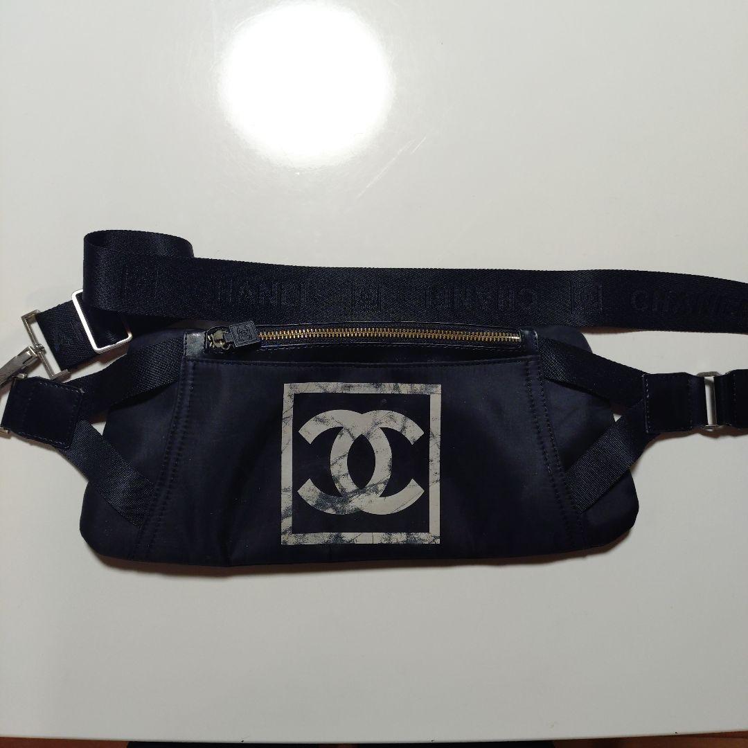 CHANEL ボディバッグ ネイビー CHANEL Pre-Owned 2023 マトラッセ 2way バニティバッグ | ブルー