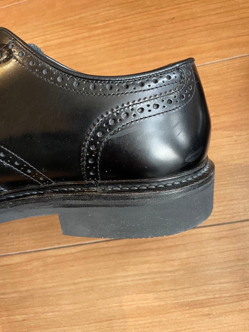 2度のみ着用 リーガル ウイングチップ 黒 ブラック 25.5cm