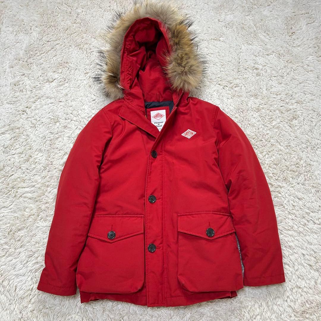 ダントン ダウンジャケット JD-8532 LAS Sサイズ 赤 レッド - メルカリ