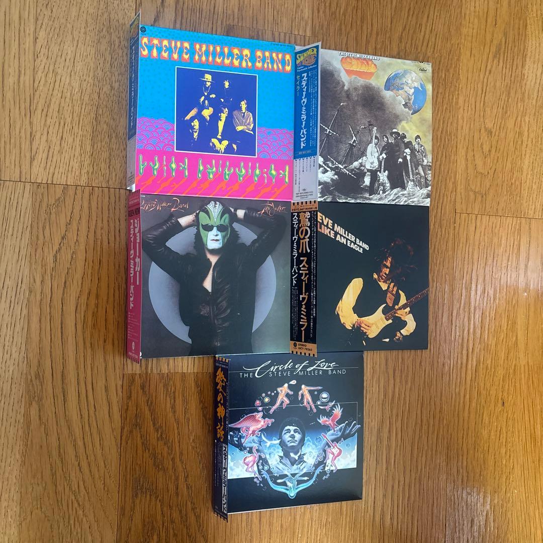 スティーヴ・ミラー・バンド紙ジャケ5枚全て帯付き名盤！！ スティーヴ・ミラー・バンド紙ジャケ5枚全て帯付き名盤！！ スティーヴ