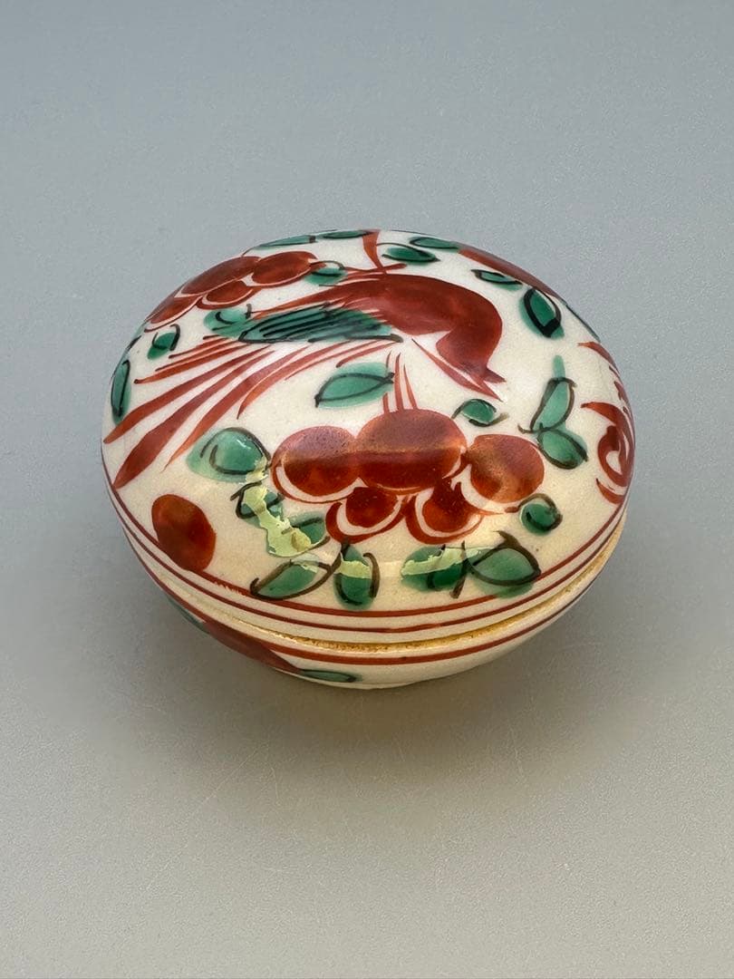 茶道具 香合 三浦竹泉 呉須赤絵 - メルカリ