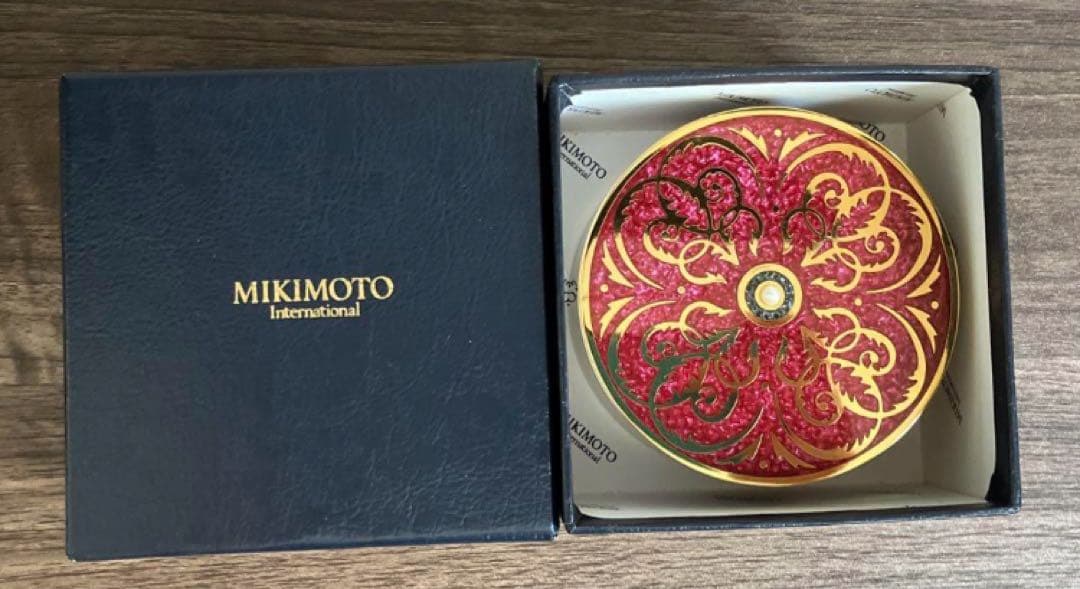 美品】MIKIMOTO ミキモト ジュエリーケース クリスタルラッカー 赤