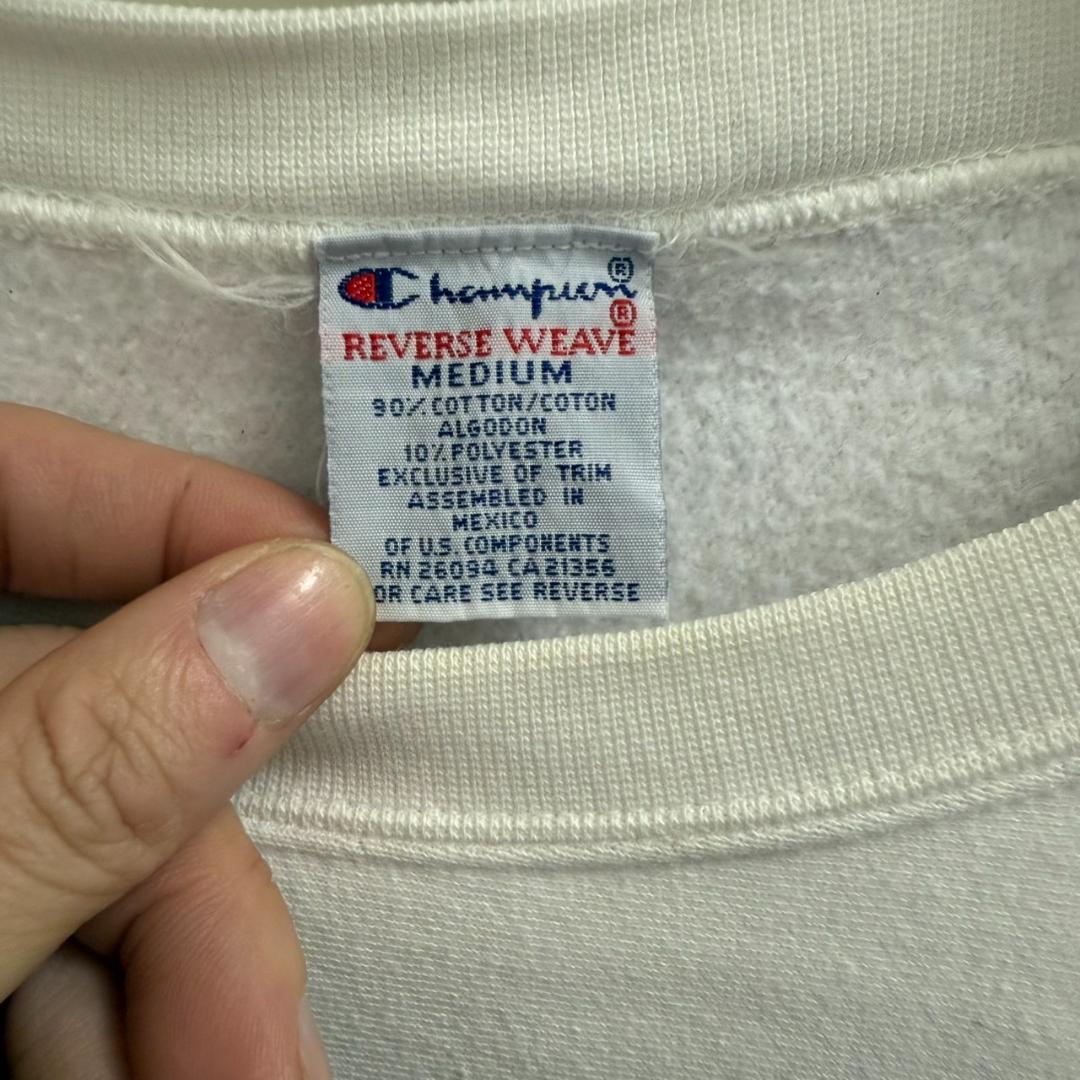 90s後半初期シュプリーム×チャンピオンリバースウィーブ刺繍ロゴ