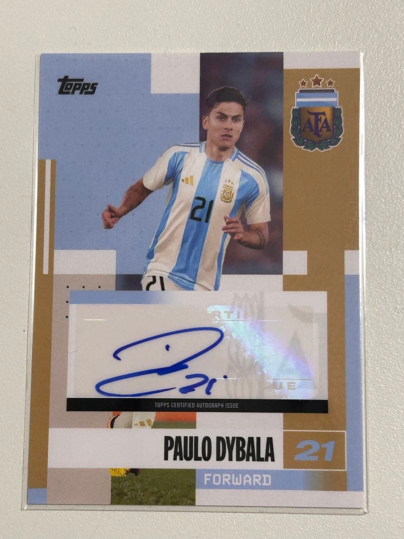 ディバラ 直筆サインカード Topps Argentina 2024 - メルカリ