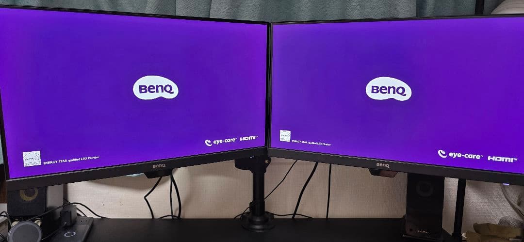BenQ モニター GW2283 21.5インチ二台+モニターアームセット - メルカリ