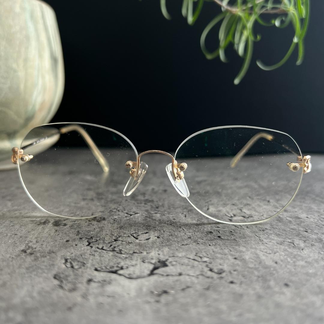 HOYA ホヤ 高級 ツーポイント 眼鏡フレーム メガネ NA006M GP - メルカリ