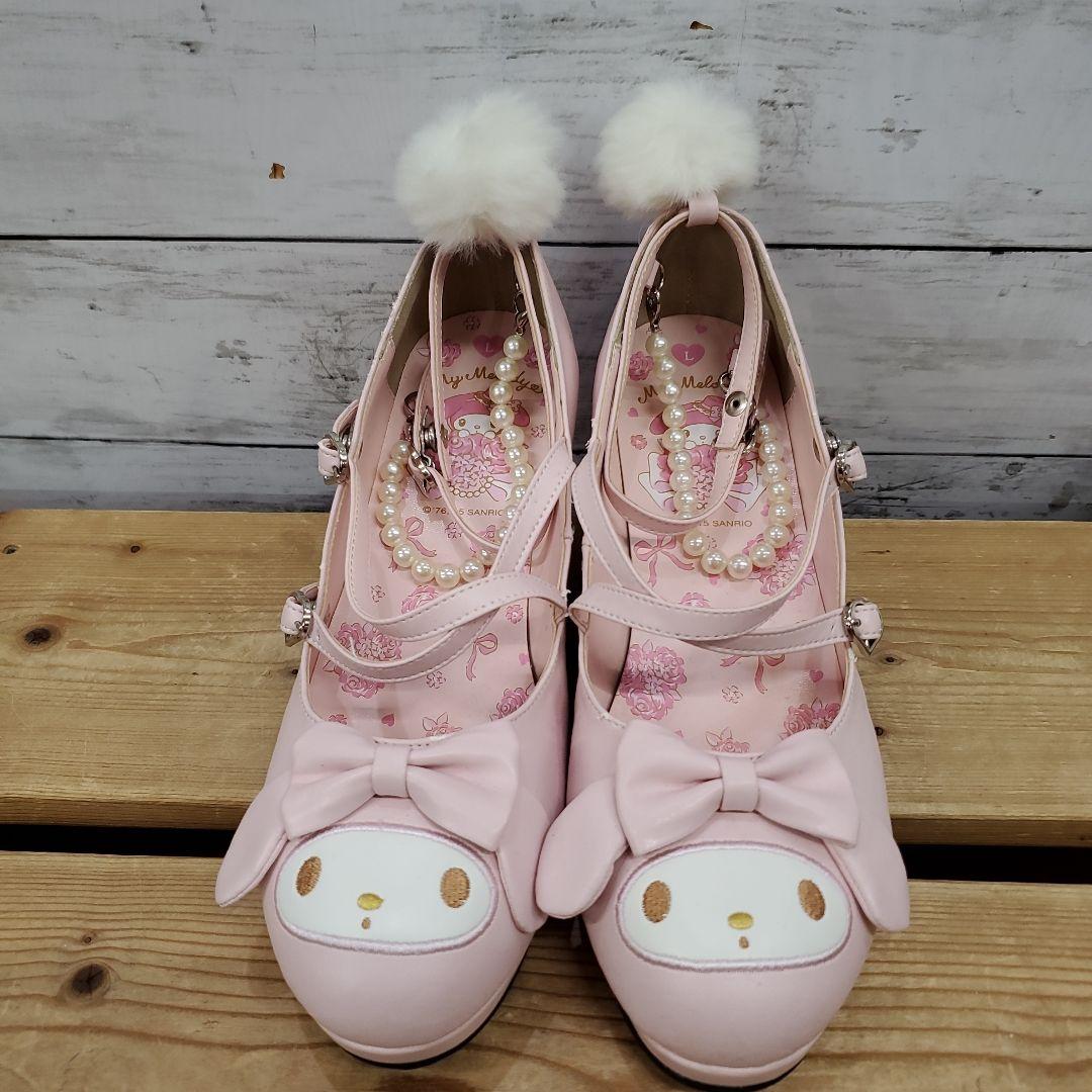 マイメロ40周年記念 限定 即完パンプス サンリオ レア ヒール ロリータ