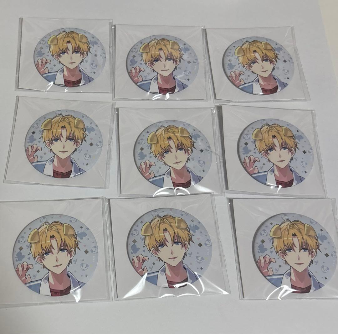 にじさんじ わんにゃんdays 箔押し缶バッジ エクス・アルビオ - Vtuber