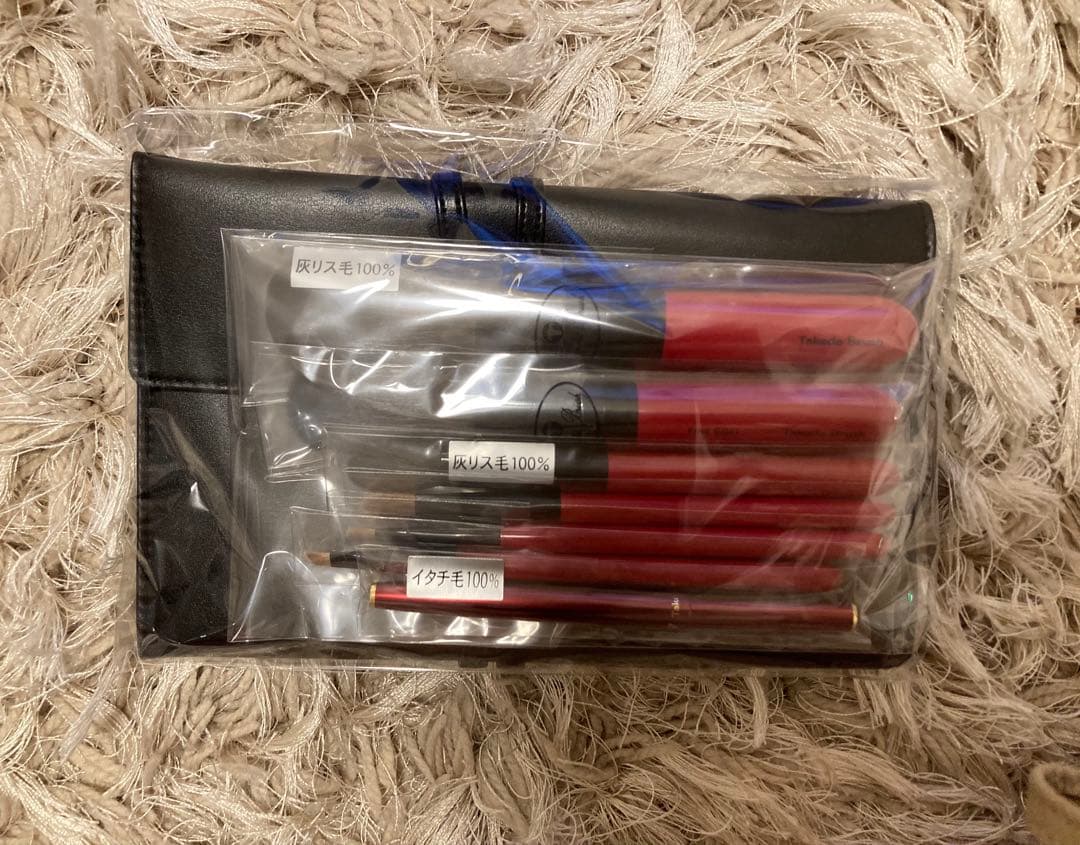 新品未使用】竹田ブラシ 7本セット 基本ブラシセットベーシック椿