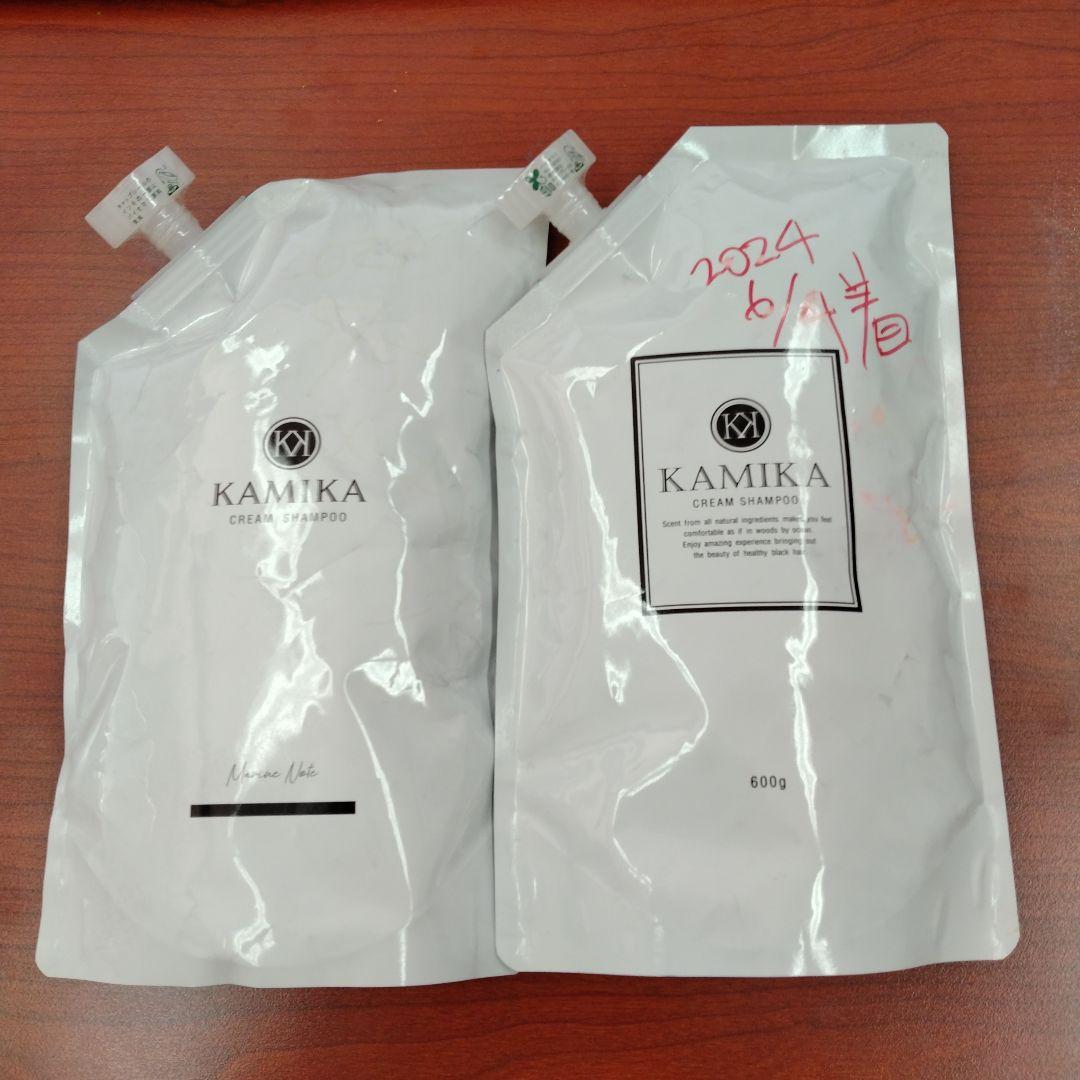 【未開封】KAMIKA / カミカ クリームシャンプー 600g 詰め替えx2 KAMIKA 詰め替え クリームシャンプー 売上No.1 カミカ シャンプー 600g