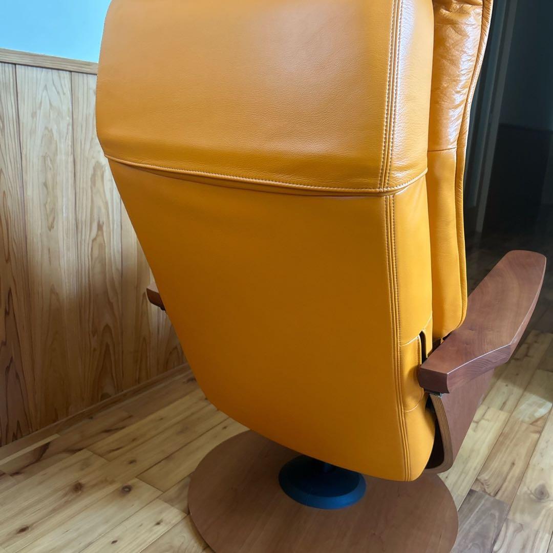 美品】カリモク 1人 シングルソファー オットマン付き ザファースト