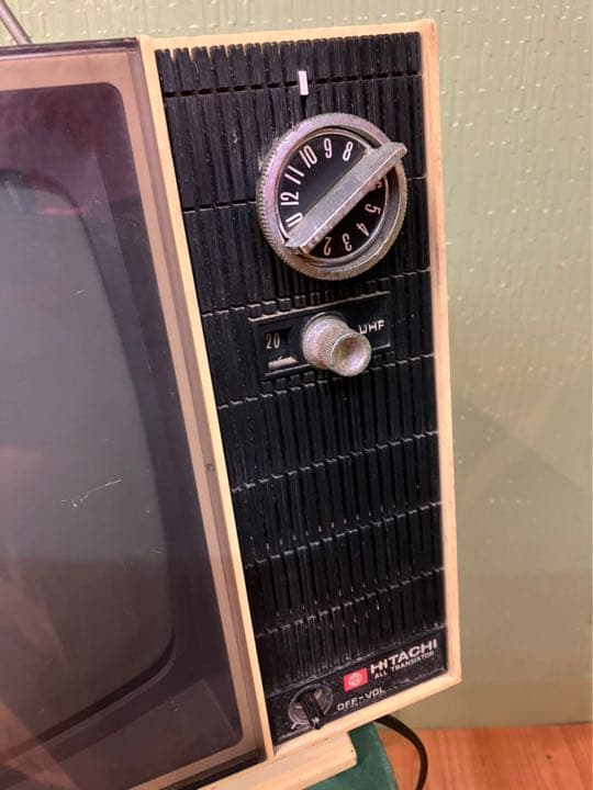 アンテナ付きテレビ 昭和レトロ 当時物 ジャンク インテリア