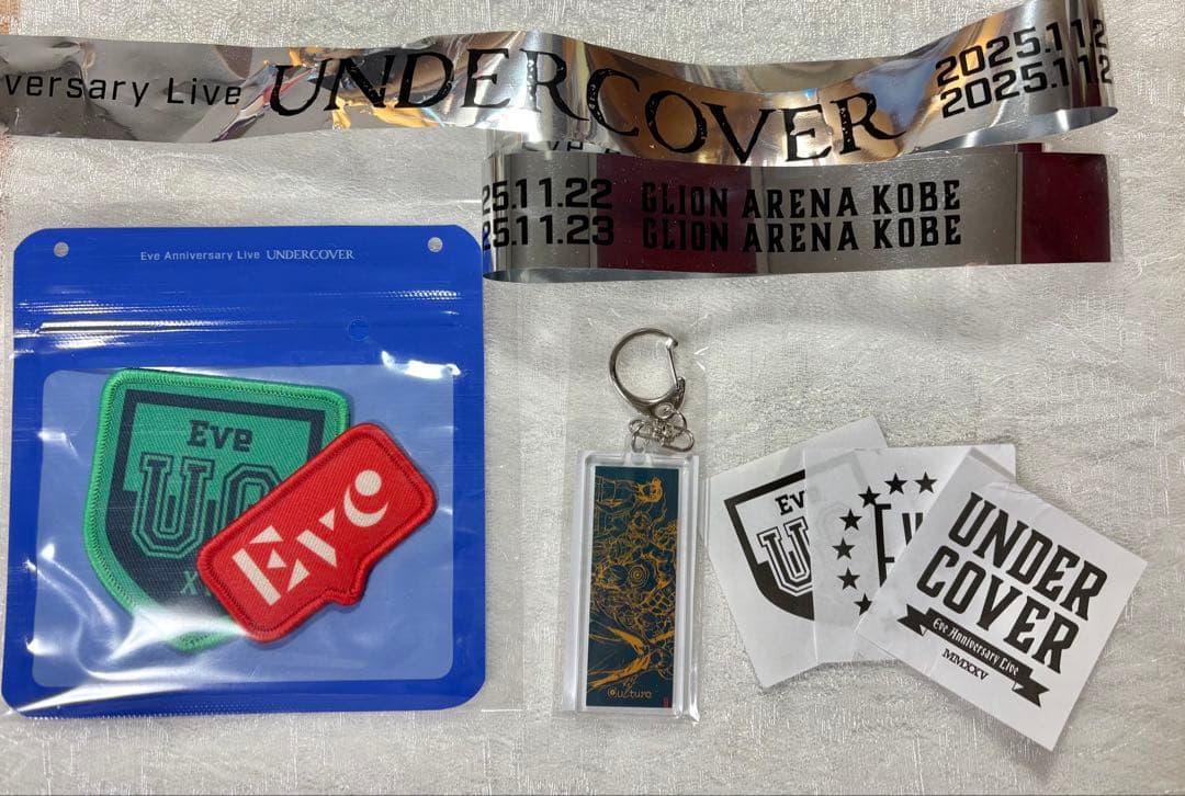 Eve UC くじ タオルアクキー9種 Eve UCくじ タオルアクキー G賞