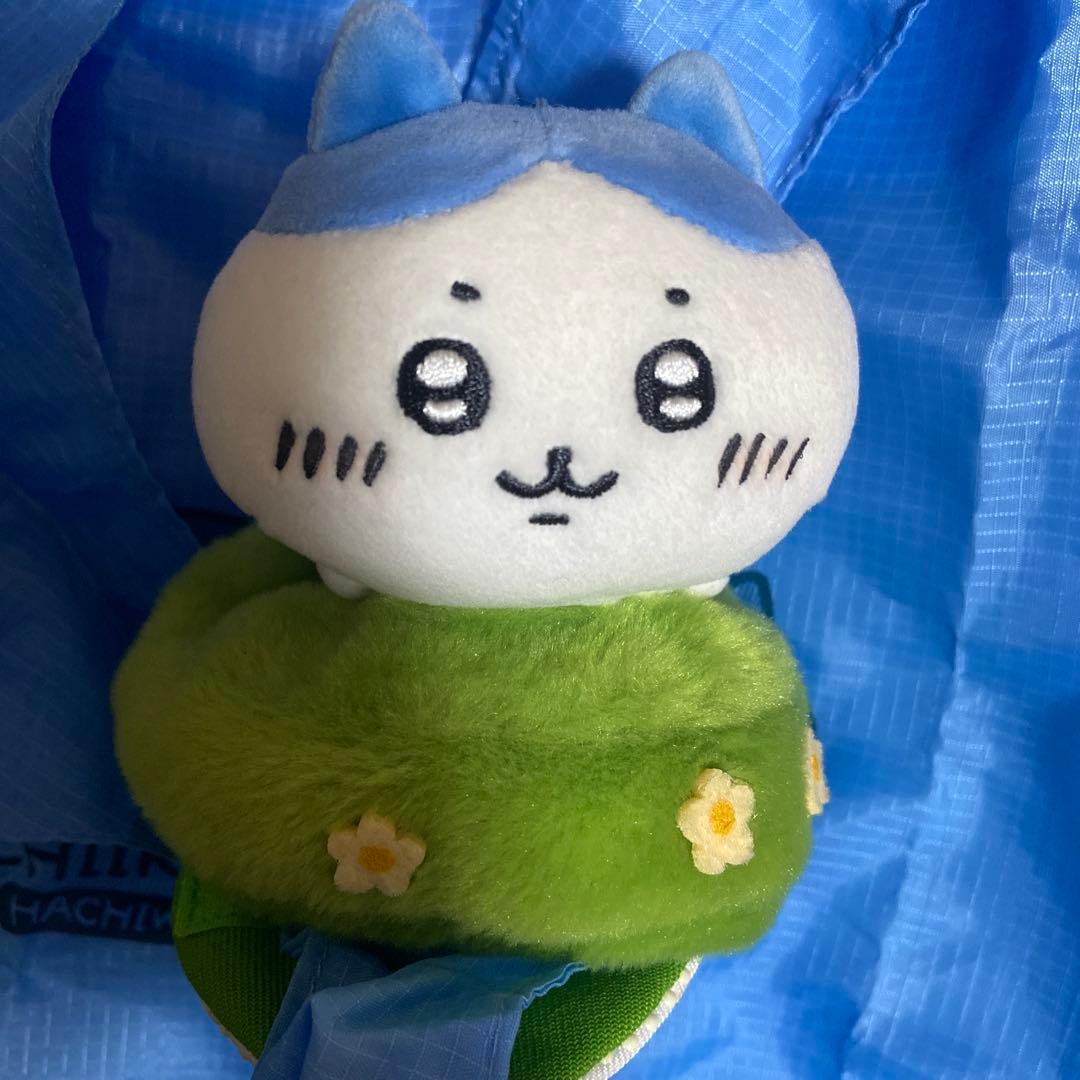 ちいかわ ハチワレ ぬいぐるみ 肩のりエコトート レア ナガノ - メルカリ