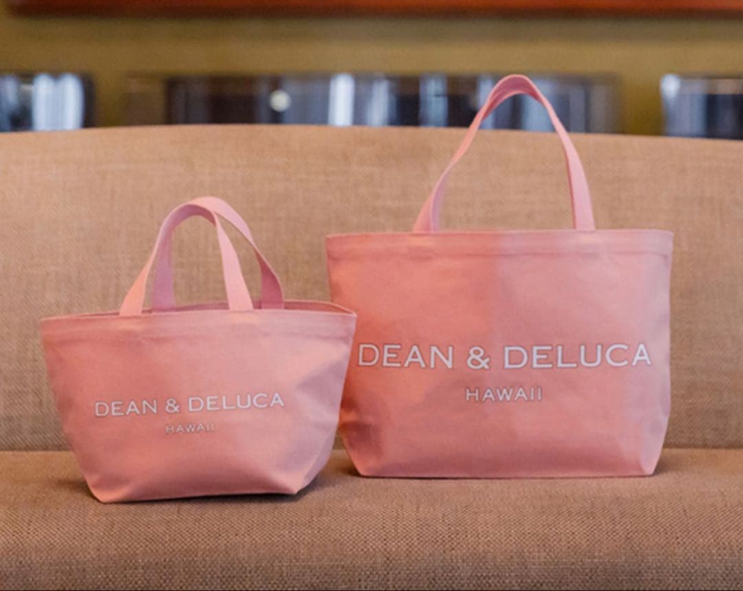 DEAN & DELUCA ハワイ　エコバッグセット ピンク ディーン＆デルーカ ハワイのロイヤル・ハワイアン・ショッピング