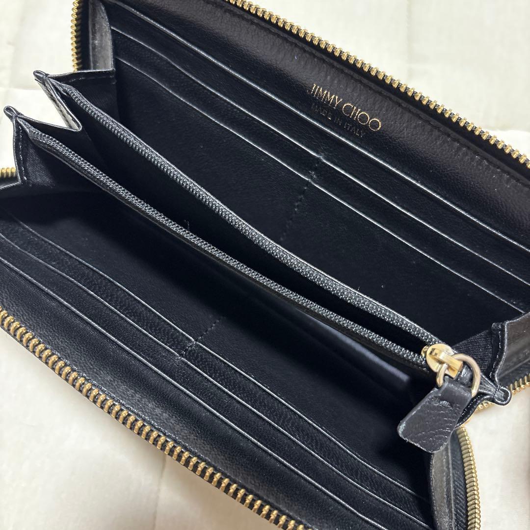 JIMMY CHOO ブラック 長財布 星型エンボスの通販はau PAY マーケット