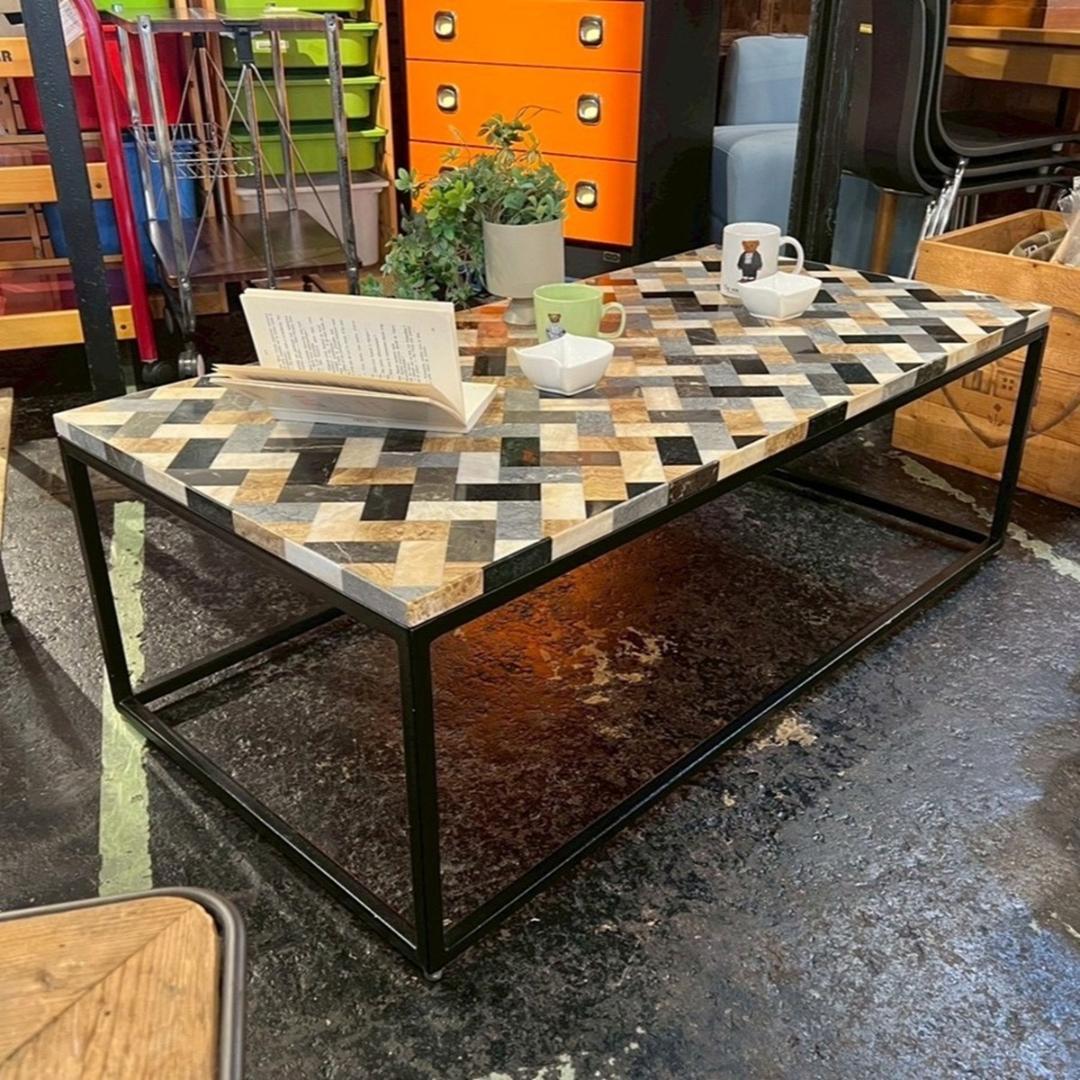 ASPLUND アスプルンド レストレ ストーンモザイクテーブル モダン 希少