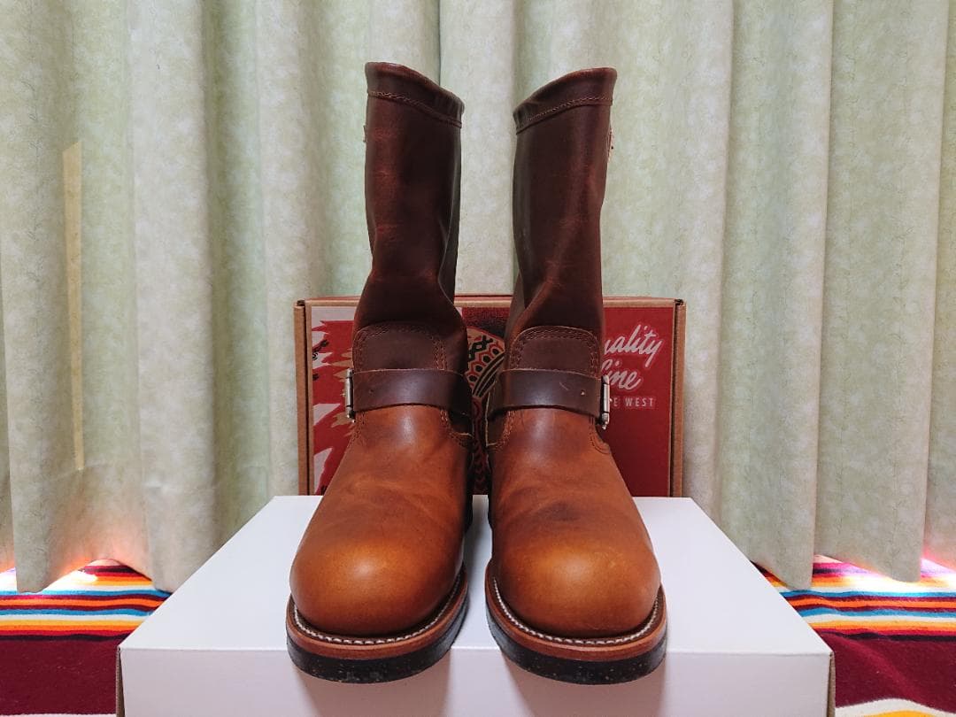 チペワ 11インチ エンジニアブーツ US8E タンレネゲード 1901M05