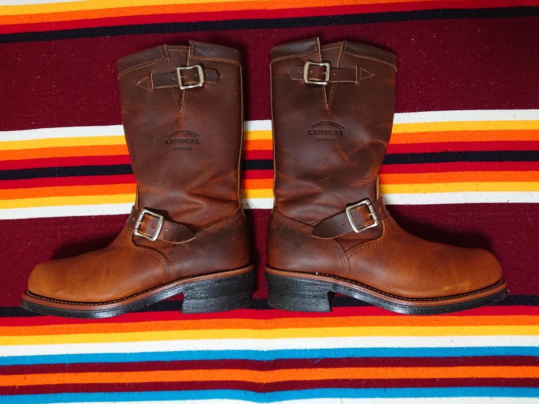 チペワ 11インチ エンジニアブーツ US8E タンレネゲード 1901M05