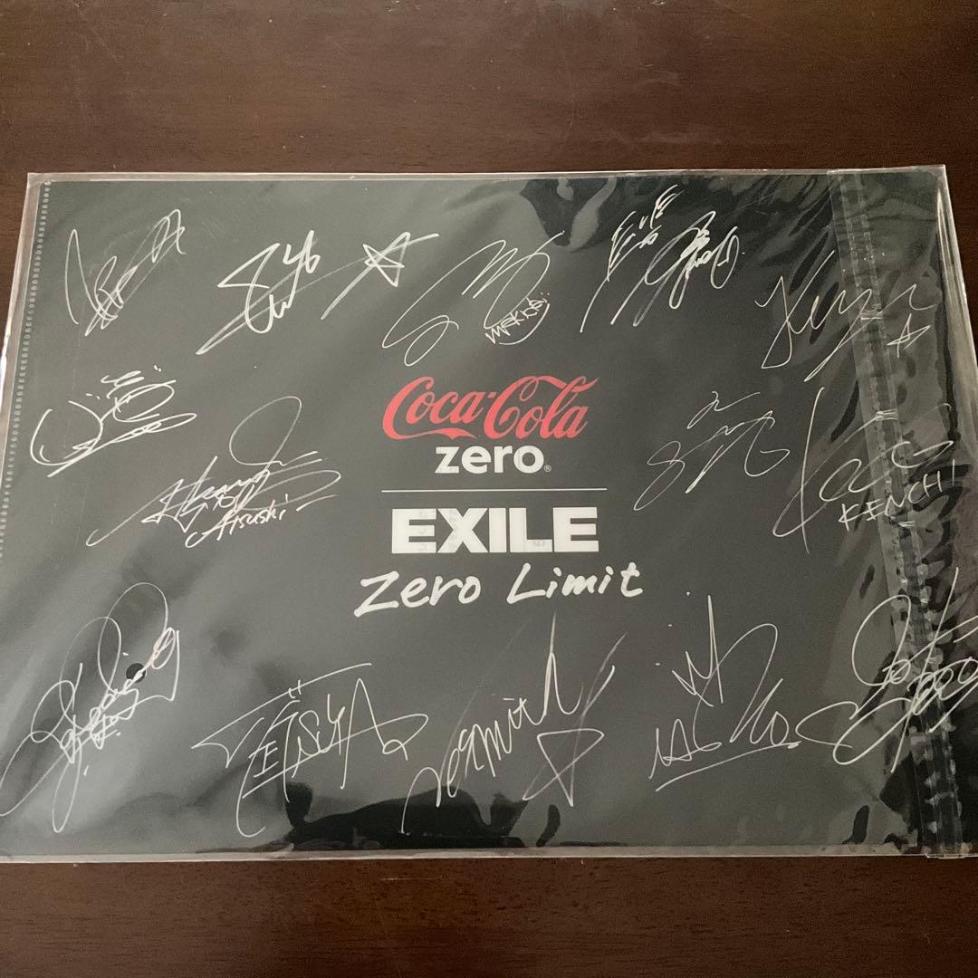 コカコーラZero EXILE サイン入りクリアファイル - メルカリ
