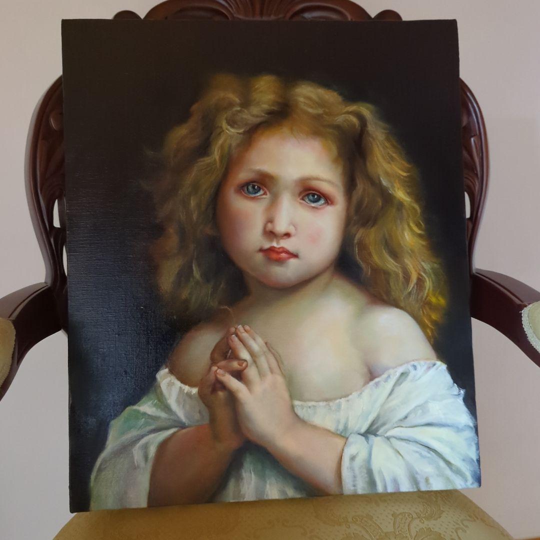 西洋絵画【摸写】ブグロー「少女」国立西洋美術館所蔵 painterTMK出品