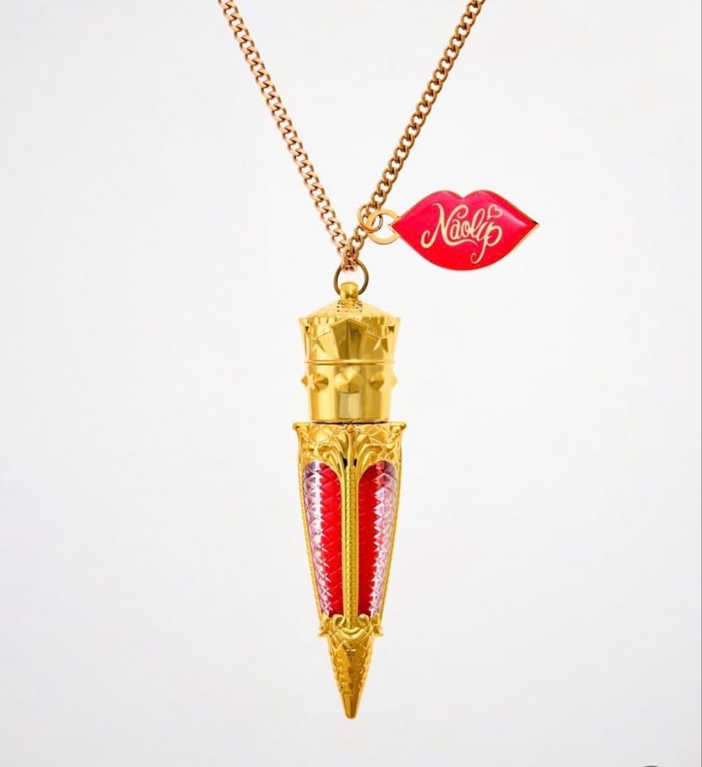 Naolip リップグロス3本セット ペンダントチャーム付き