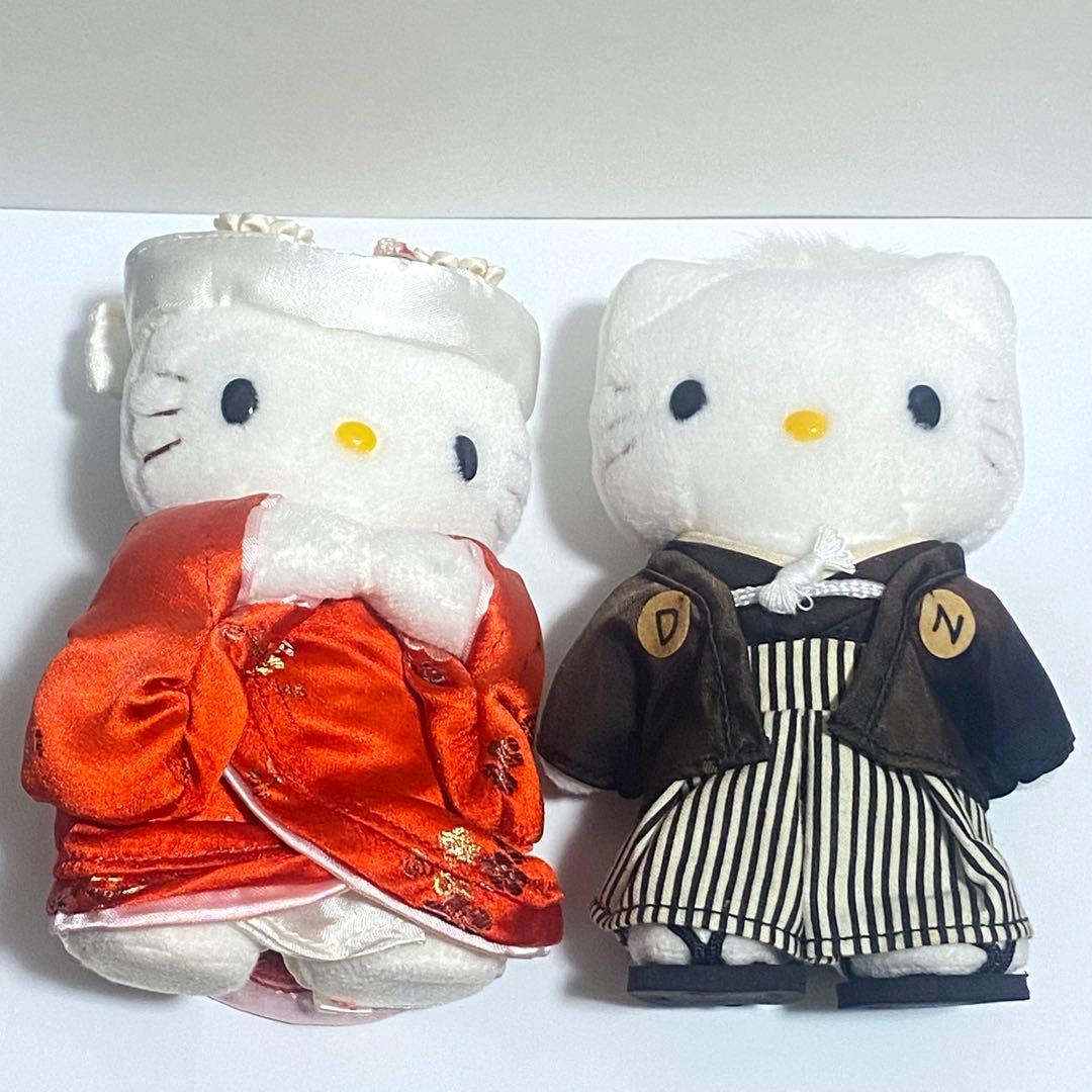 ハローキティ ダニエル 結婚式衣装 ウエディング 和装 ぬいぐるみ 2個セット ハローキティ＆ダニエル 結婚式衣装 和装ウェディング ぬいぐるみ