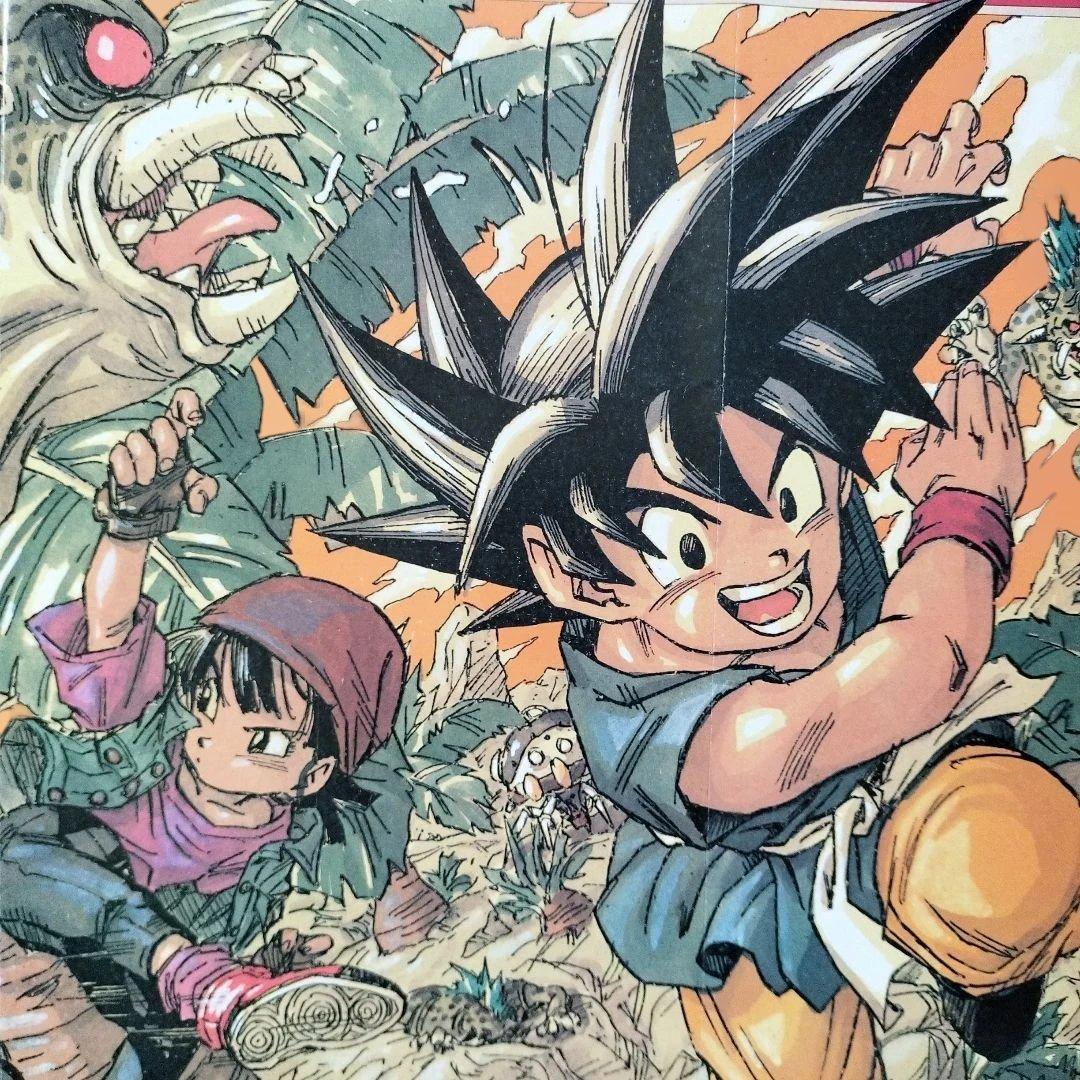 当時物】鳥山明 Wイラスト ドラゴンボール GT オリジナル カレンダー⑫