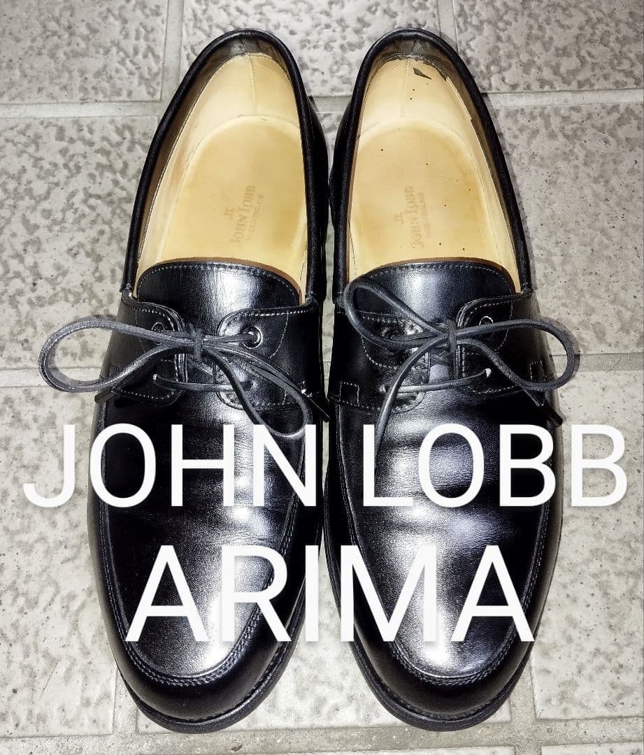ジョンロブ◇アリマ◇デッキシューズ◇ブラック◇ラスト6000◇6E◇廃盤