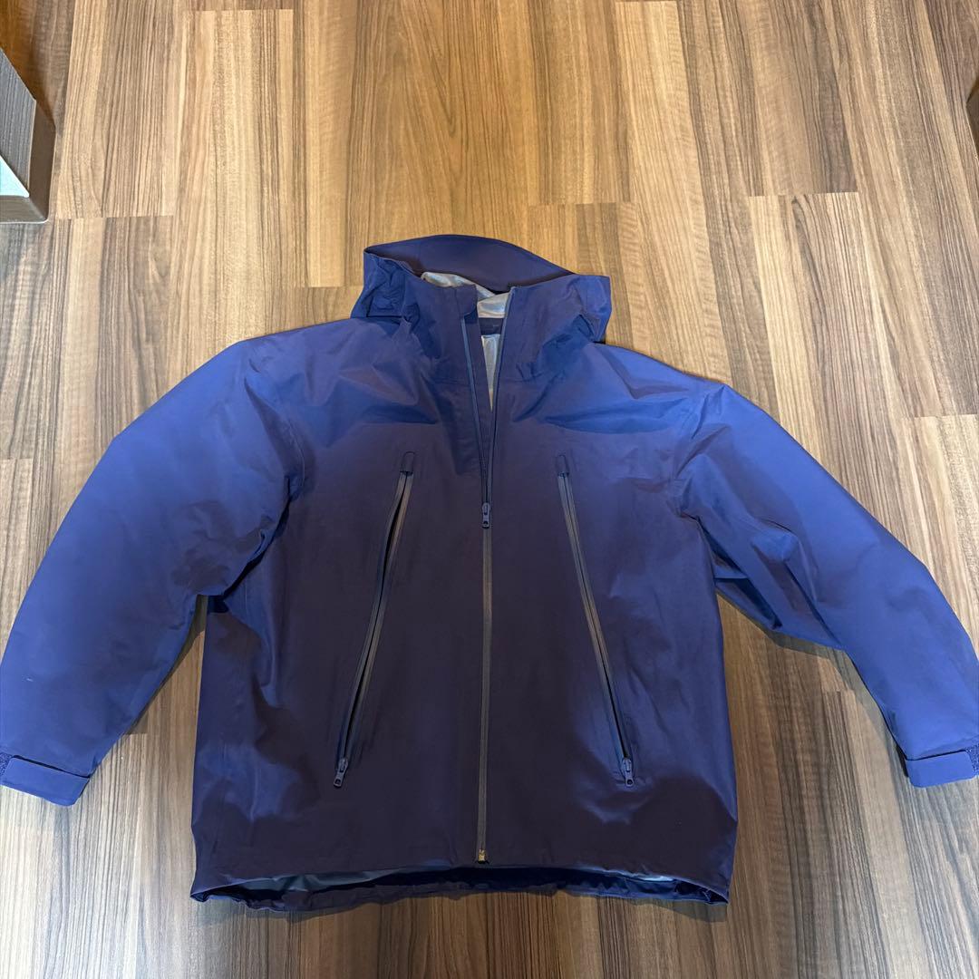 MUJI Labo 透湿撥水コットンナイロンフードブルゾン スモーキー