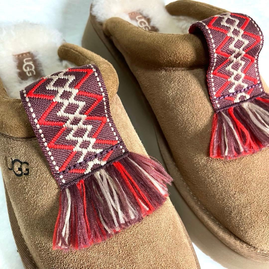 みかん様】UGG✨TAZZLE 厚底スリッポン サボ タッセル 完売 24cm