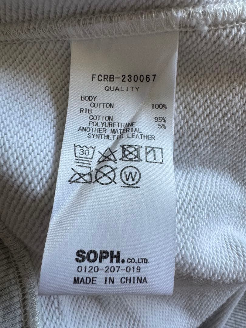 新品未使用 Bristol トレーナーXL グレー 23SSシンセティックレザー