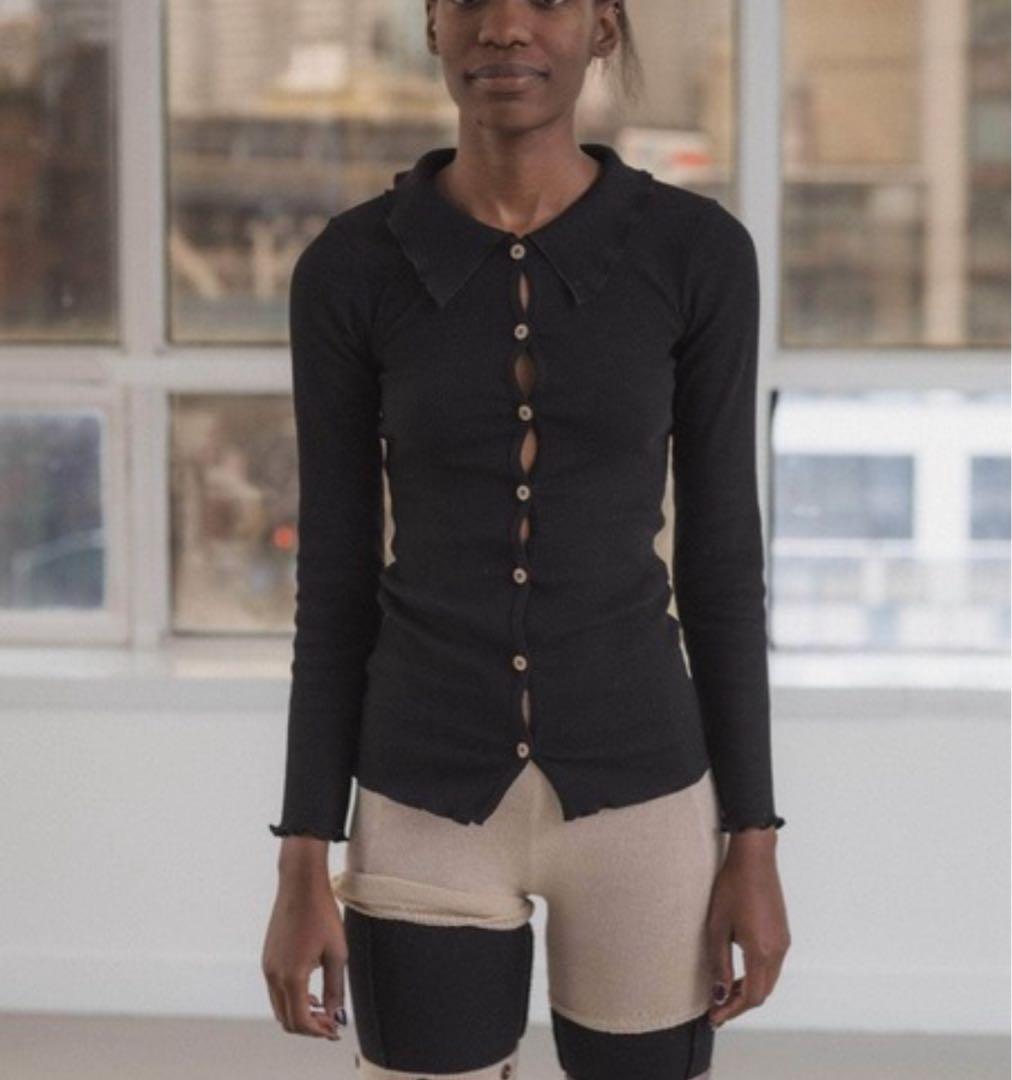 baserange コットンリブカーディガン BASERANGE（ベースレンジ） カーディガン TAV CARDIGAN TOTVC