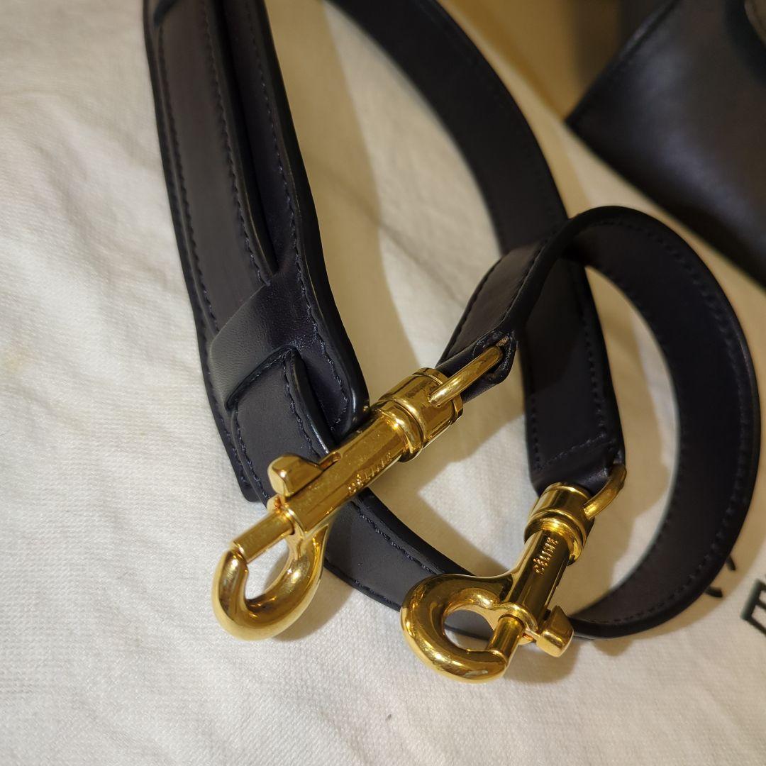 ✨美品✨セリーヌトラペラーズレザースエード2wayバッグ BLACK