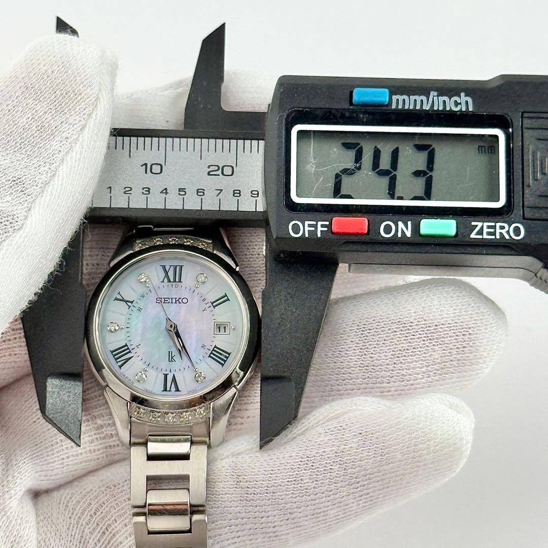 3000本限定】259 セイコー ルキアヤセ 綾瀬はるか 15Pダイヤ シェル