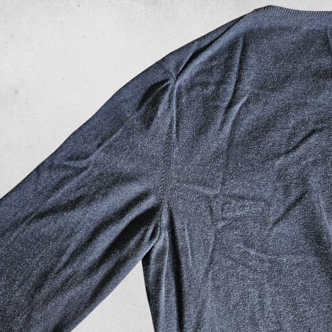 クルチアーニ 27ゲージ コットンクルーネックニット 50 グレー メンズ