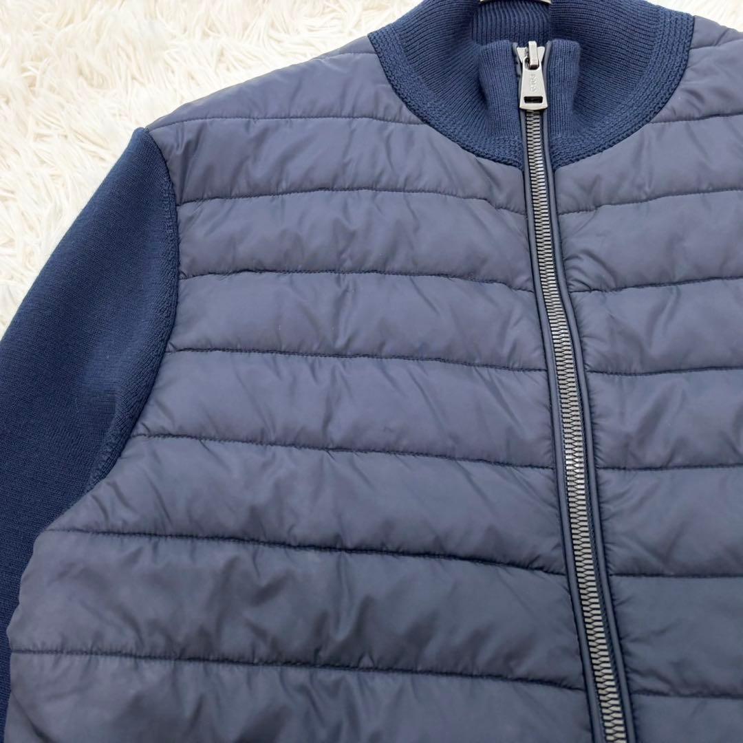 ポロラルフローレン ダウンジャケット 切り替え ドライバーズニット