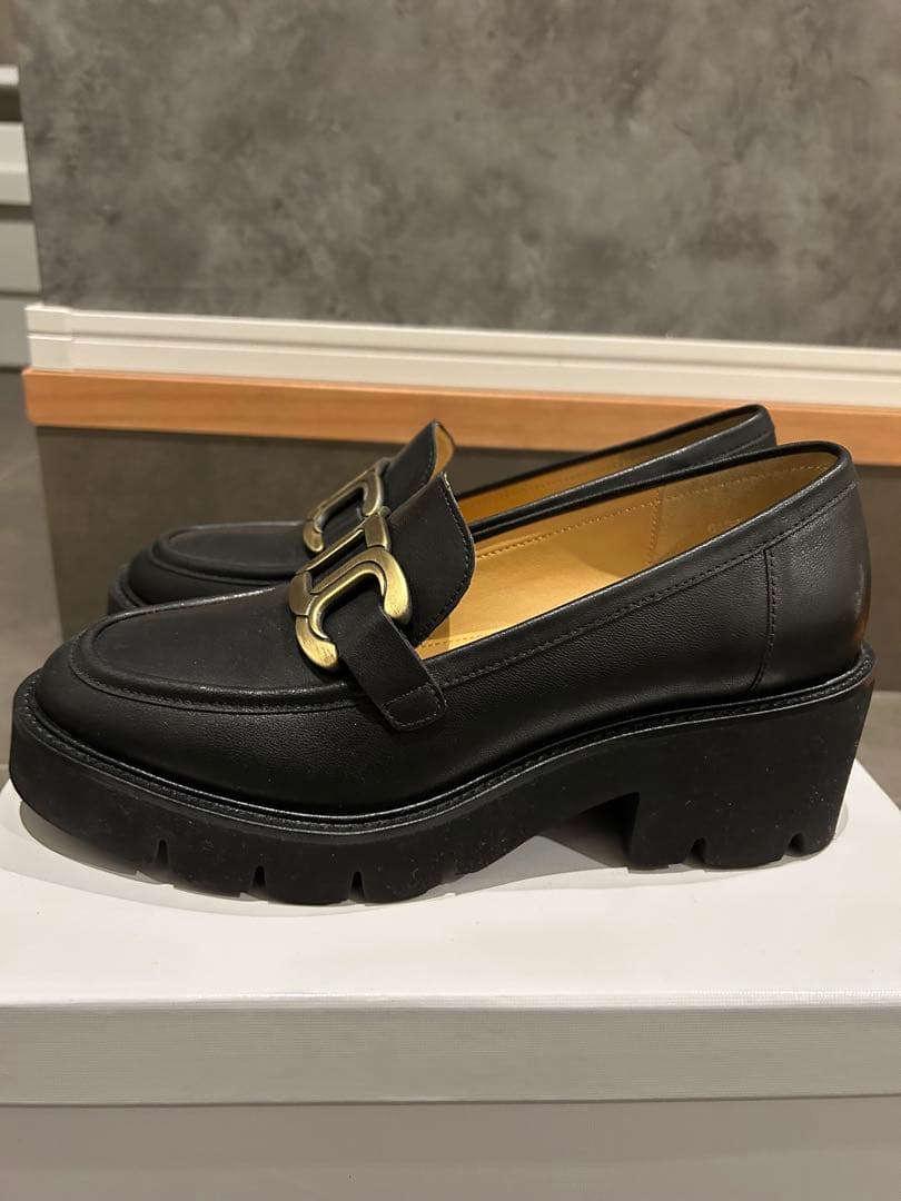 美品MACKINTOSH PHILOSOPHY 黒ローファー 22.5cm