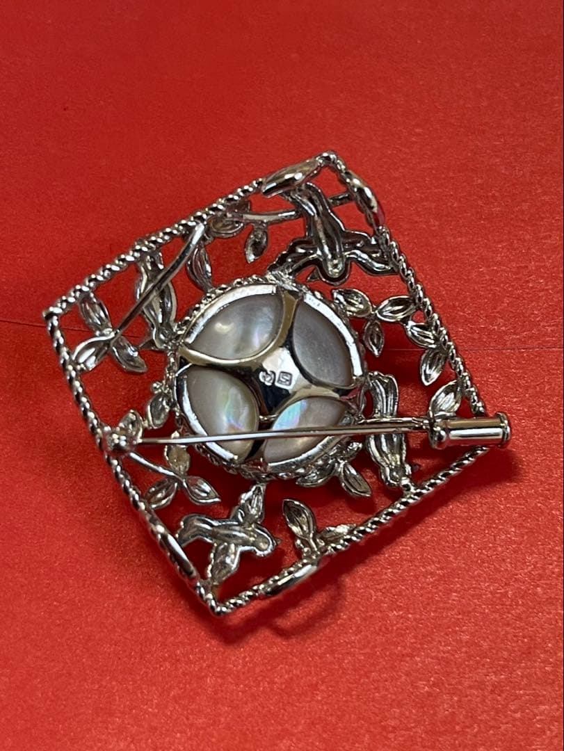 タサキ シルバー マベパール 2wayブローチ 美品です - メルカリ