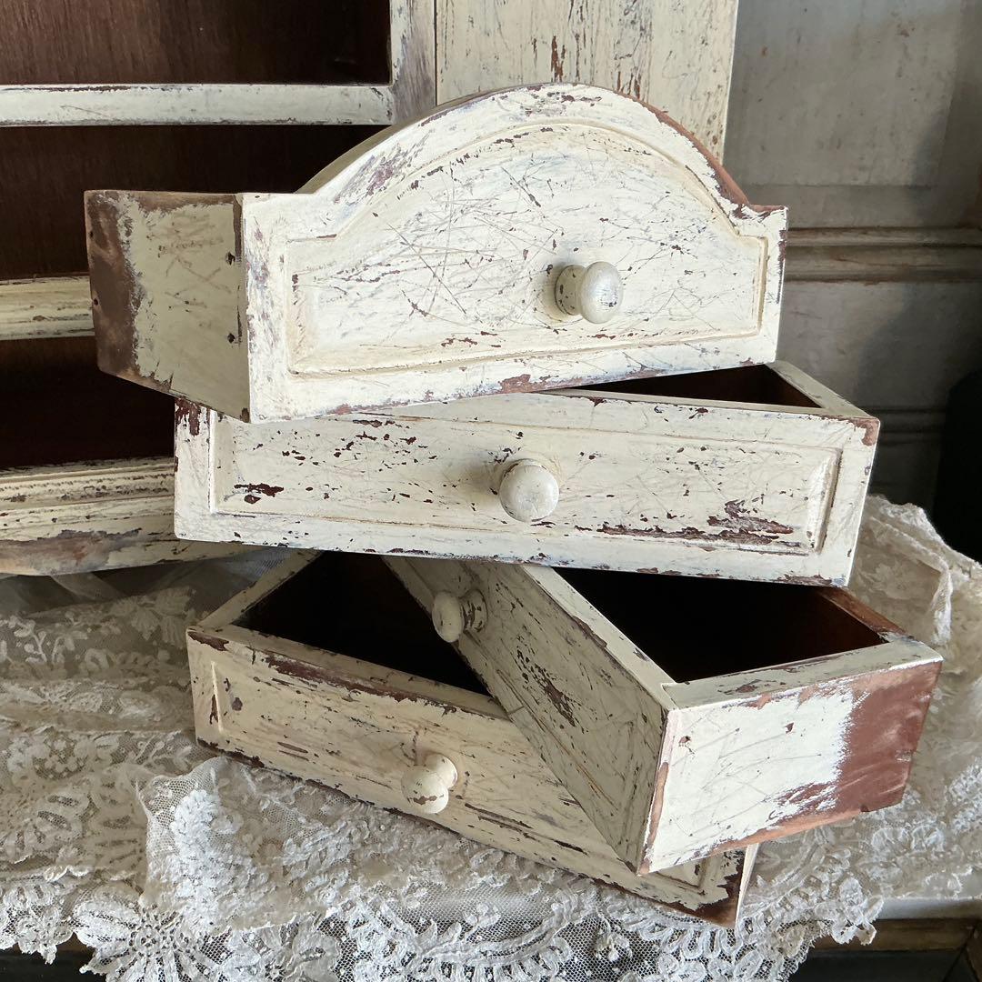 フランスアンティーク ドール用 ドロワー チェスト ワードローブ