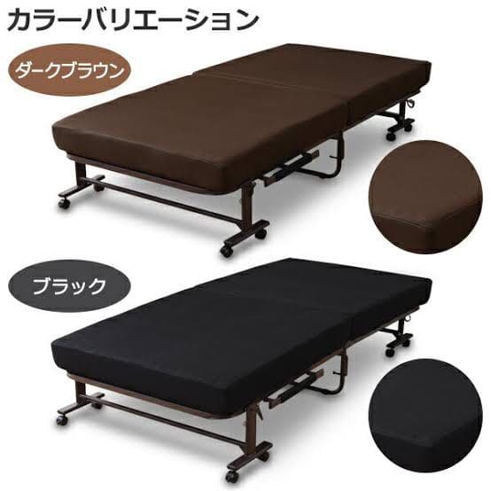 山善　折りたたみベッド　マット厚140ミリ 山善（YAMAZEN） ベッド 脚付きマットレス ダブル 組み立て簡単