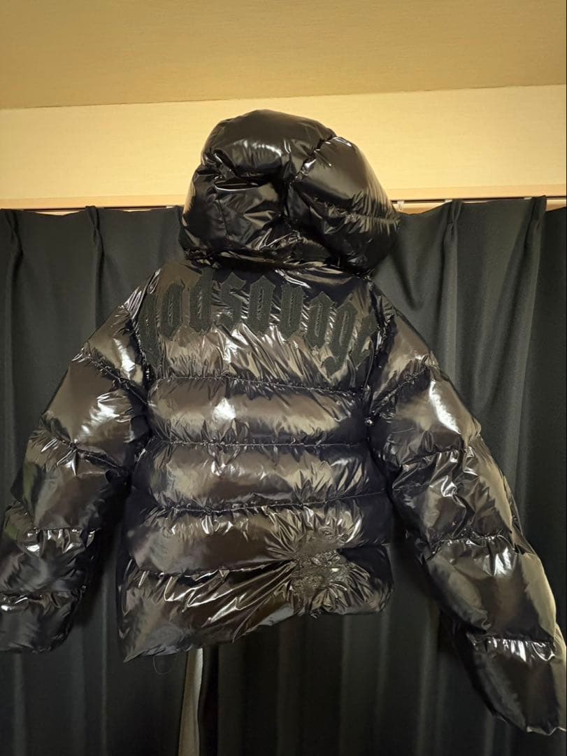 godsavage ブラック ダウンジャケット - メルカリ