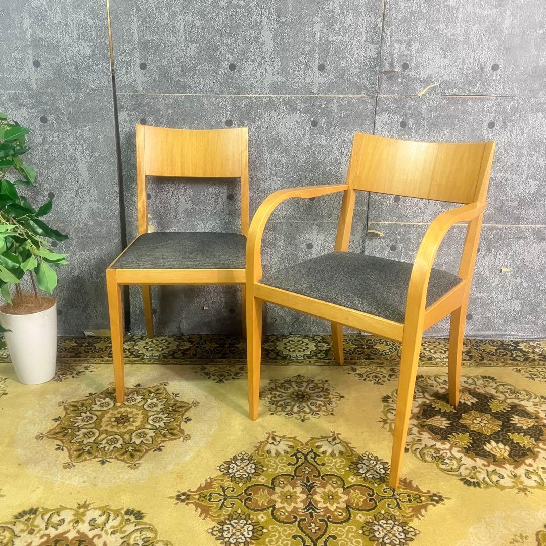 ꧁アルフレックス arflex꧂ダイニングチェア2脚 アーム食卓椅子 いす イス 楽天市場】arflex「NU」11万 川上元美 オーク材 ダイニングチェアa