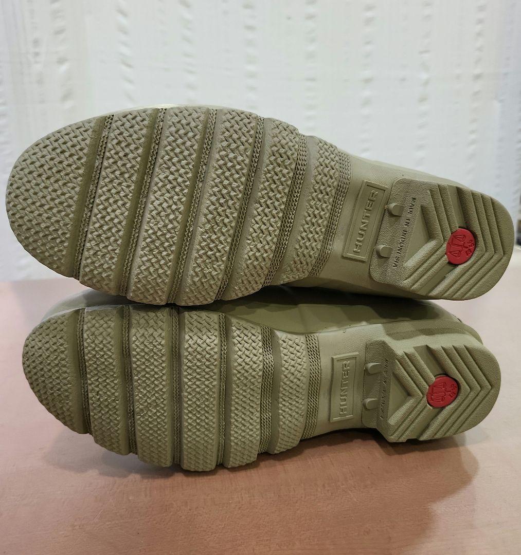 HUNTER 長靴 オリーブグリーン UK 5 日本サイズ24cm 新品未使用 - メルカリ