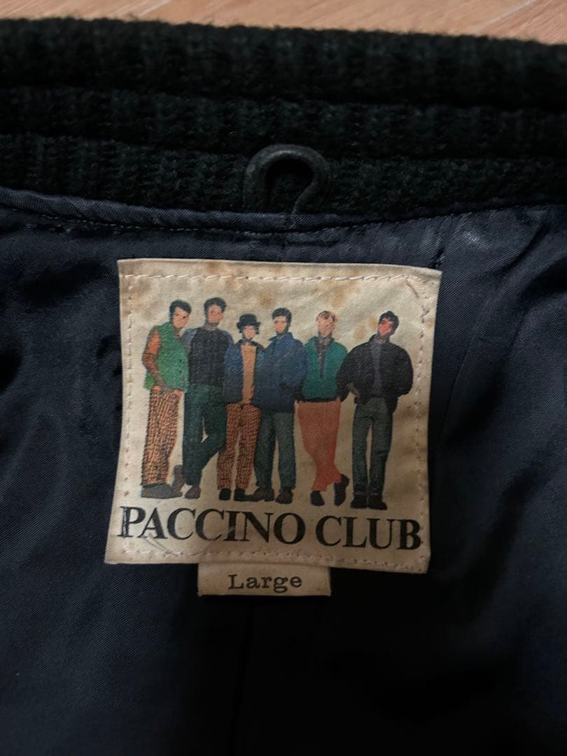 良品 80s PACCINO CLUB バッグロゴ オールレザー スタジャン L - メルカリ