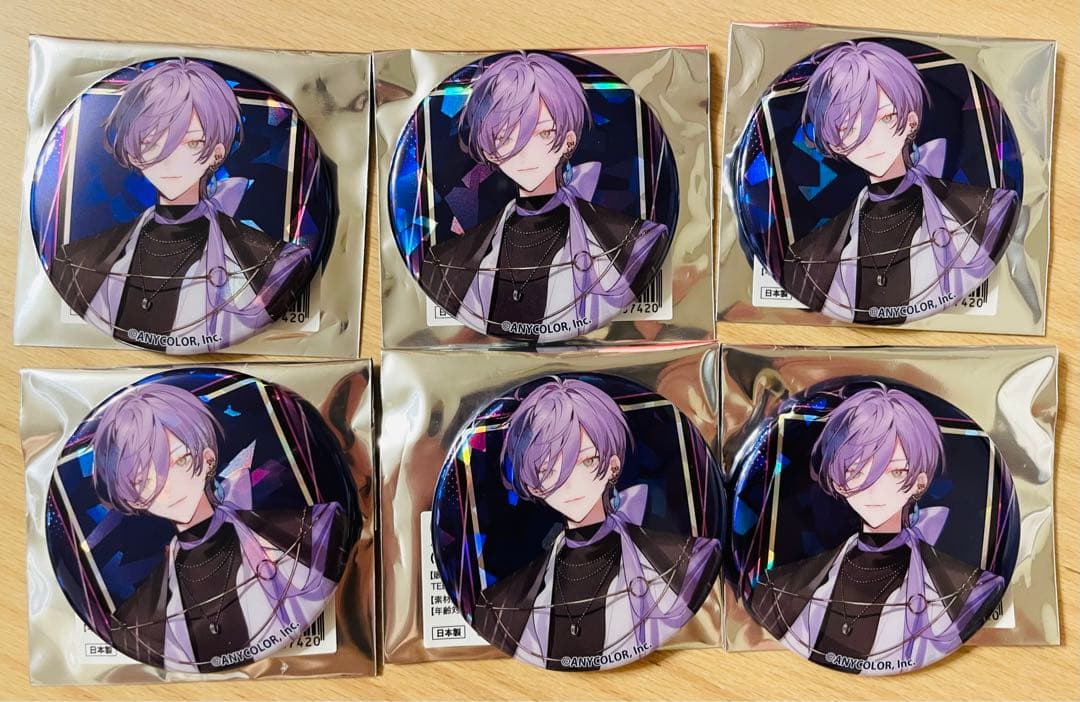 にじさんじ 榊ネス 3SKM 串カツでんがなコラボ ホログラム缶バッジ