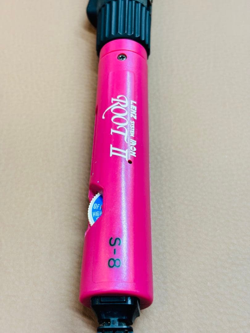 未使用品 LENZ S-8元巻きレンツルートアイロン 理容アイロン 丸