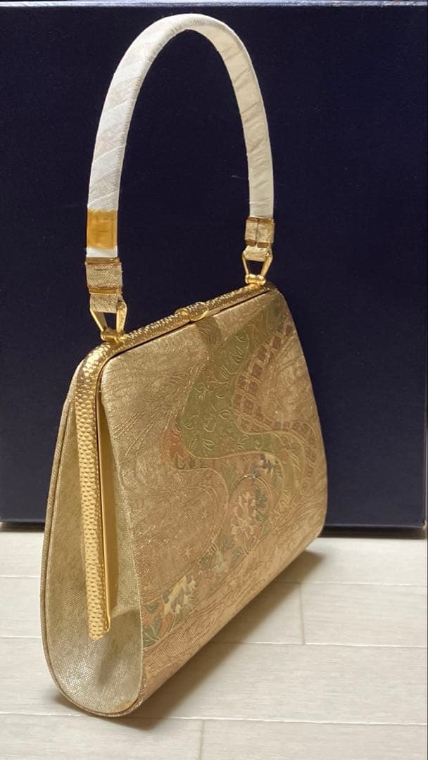 《未使用》キンワシ　草履バッグセット　ゴールド　23.5