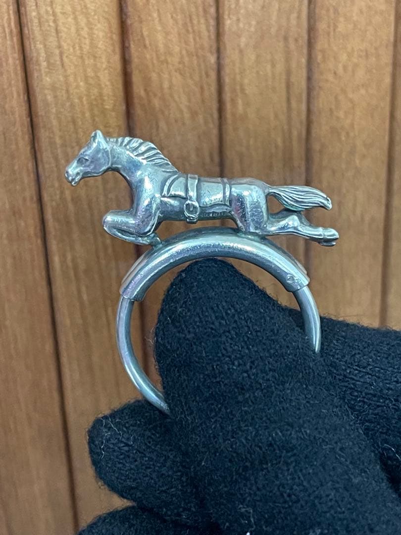 HERMES ホース シュヴァル キーリング シルバー 馬 Vintage - メルカリ